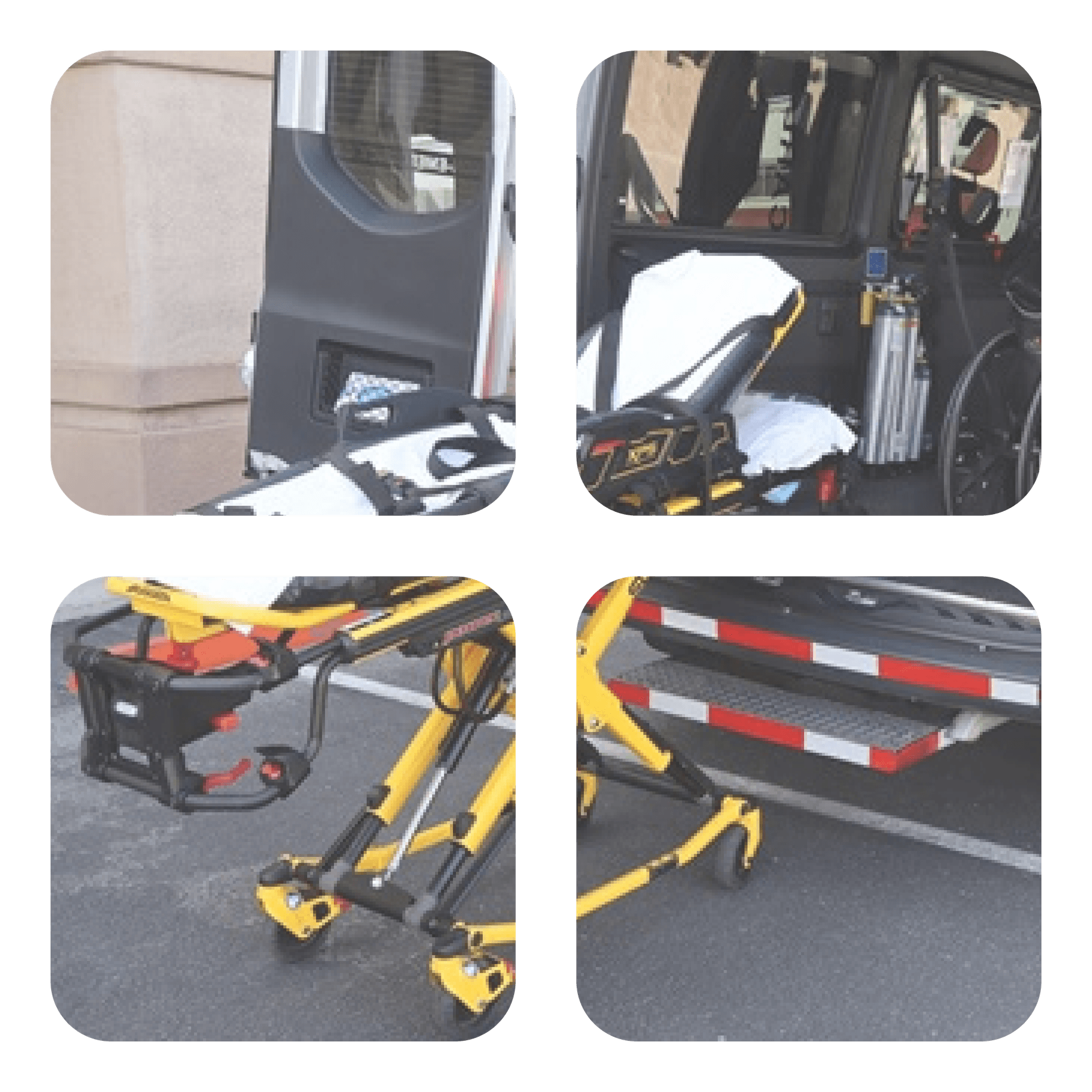 NEMT Aerotranscare Stretcher Safety Specialists vehicles